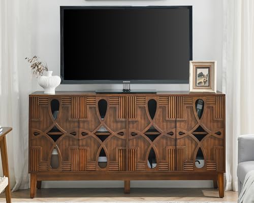 LKTART 60" Mid Century Modern Sideboard Buffet, Credenzas Storage Cabinet - Image 3