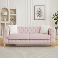 KEIKI 83" Luxury Oversized Velvet Chesterfield Sofa by KEIKI