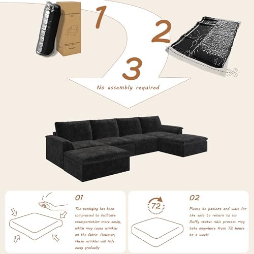 EASE MOOSE Boneless Couches for Living Room - Image 4