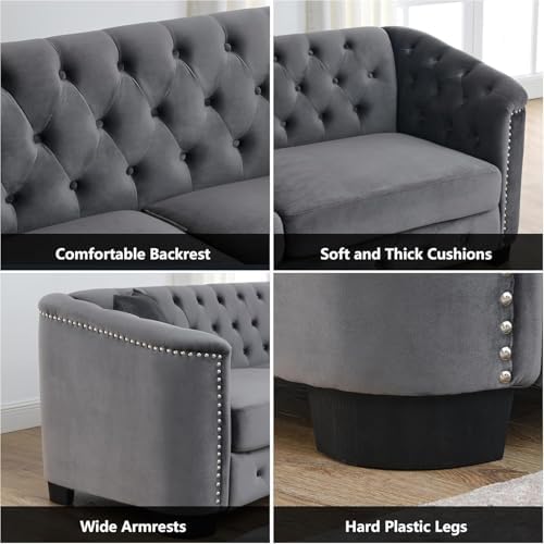 3-Seater Chesterfield Sofa Set of 2 - Image 6