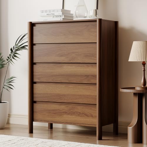 HOUROM Walnut Dresser for Bedroom by HOUROMDresserforBedroom