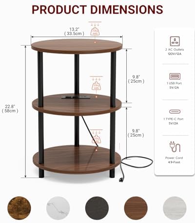 XBurmo Small Round End Table - Image 2