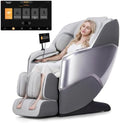4D Massage Chair Full Body Zero Gravity SL Track Recliner，Grey by RelaxRelife
