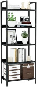 NUMENN Bookshelf, 5 Tier Freestanding Shelving Unit by NUMENN