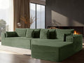 138" Cloud Sectional Couch, Comfort L Shaped Boneless Couch by VYUXWO