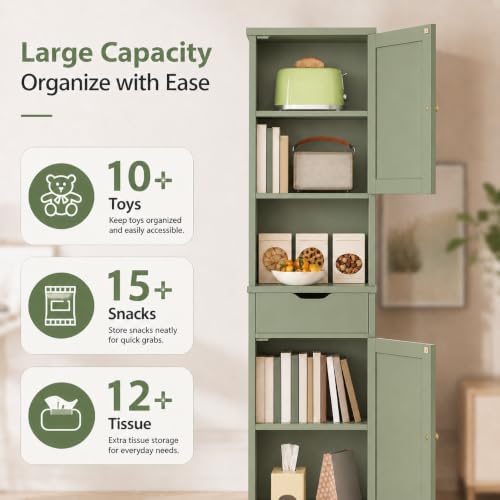 Walsunny Tall Bathroom Storage Cabinet - Image 3
