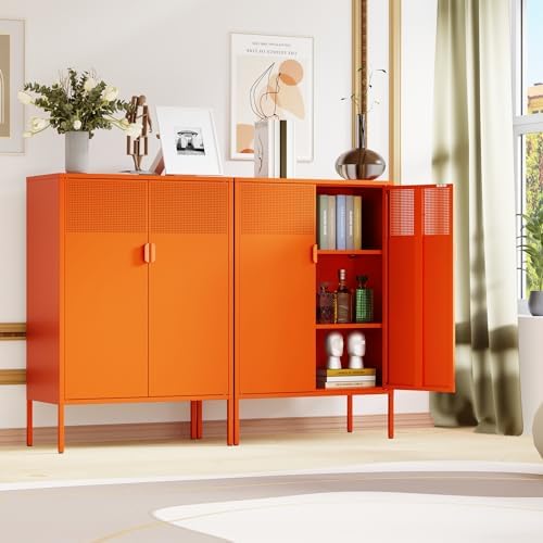 Chshin Metal Storage Cabinet, Kitchen Pantry Storage Cabinet, Metal Sideboard - Image 3