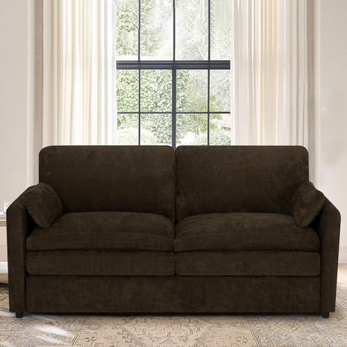 69” Chenille Love seat Sofa w/Arm Pillows - Image 5