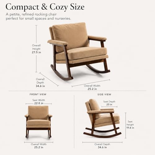 Nursery Rocking Chair for Adults and Small Spaces - Image 2