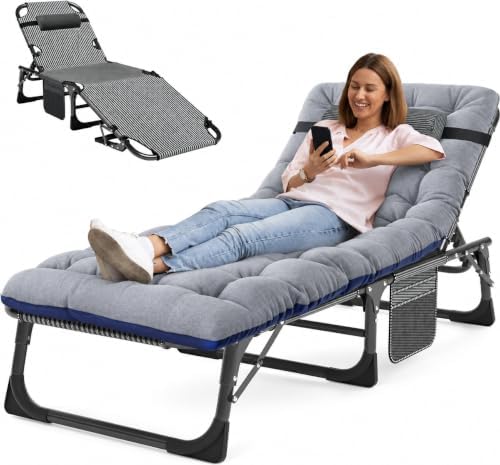 MOPHOTO 5-Position Folding Chaise Lounge Chair by MOPHOTO