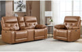 CANMOV Genuine Leather Power Recliner Sofa Set, Power Recliner Chair and by CANMOV