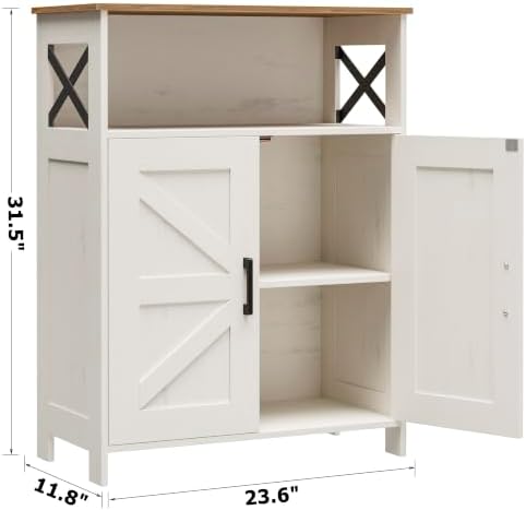 Homhedy Farmhouse Bathroom Storage Cabinet - Image 3