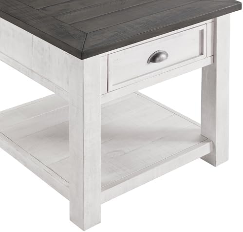 Martin Svensson Home Monterey Solid Wood End Table White - Image 7