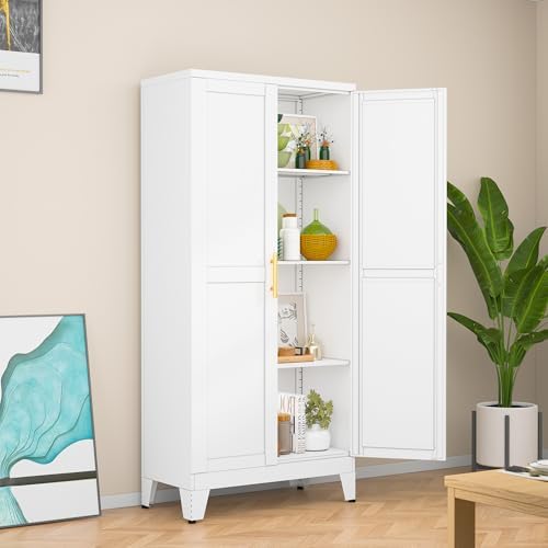 White Kitchen Pantry Cabinets by RISTERN