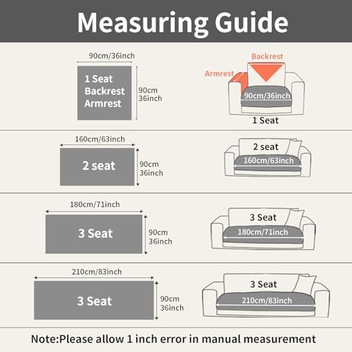 Couch Covers for Sectional Sofa, L Shaped Modular Couch Cover - Image 7