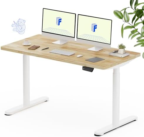 FLEXISPOT 55" x 24" Solid Wood Standing Desk by Unknown
