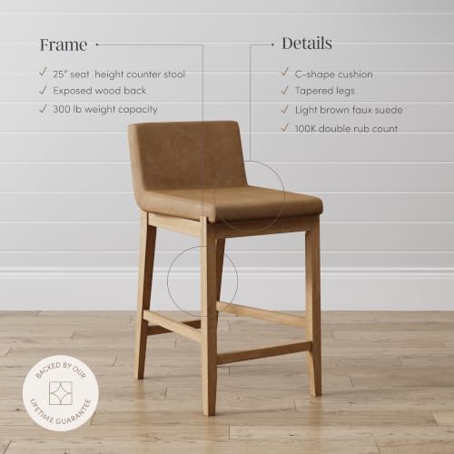 Nathan James Gracie Modern Counter Height Bar Stool - Image 5