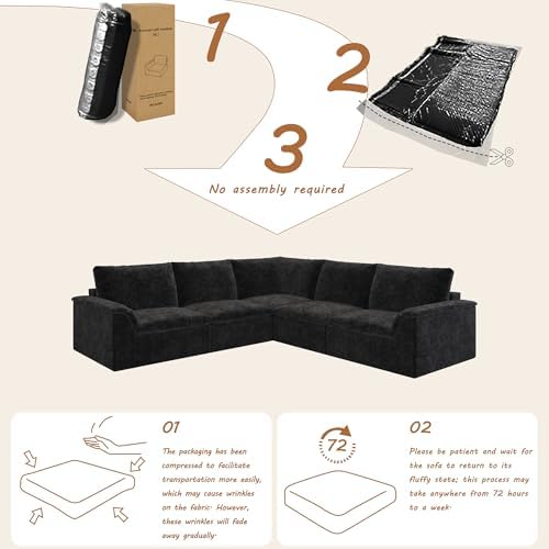EASE MOOSE Boneless Couches for Living Room - Image 3