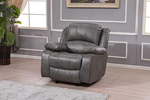 Betsy Furniture 2PC Faux Leather Reclining Couch Set, Living Room Furniture Set - Image 4
