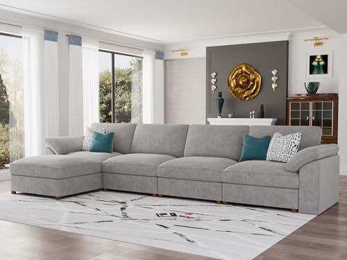 EASE MOOSE Oversized Modular Sectional Sofa, Modern Oversized L Shape Sectional - Image 3