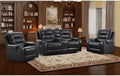 EBELLO 3-Piece Manual Recliner Sofa Set, Faux Leather 2 Adjustable Single by EBELLO