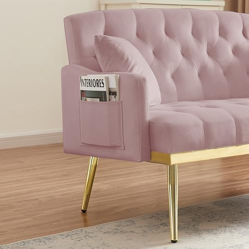 hansones 55-Inch Modern Velvet Loveseat Sofa - Image 5