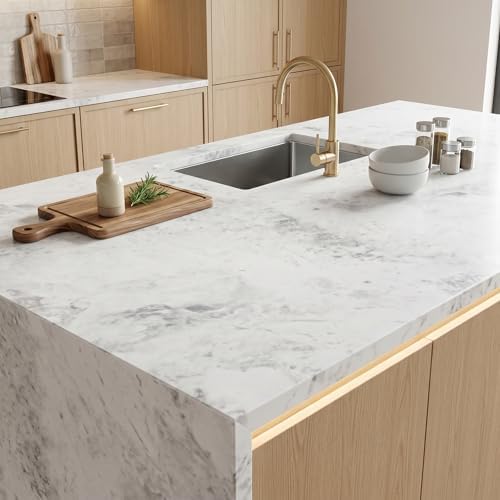Extra-Thick Marble Contact Paper 23.6" x 118.1" - Image 5