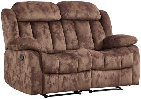 EBELLO Reclining Loveseat, Classic and 2 Seat Recliner Couch - Image 7
