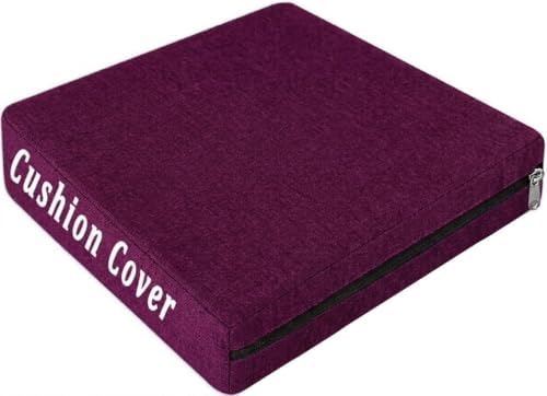 Reversible Linen Chair Cushion Covers by Unknown