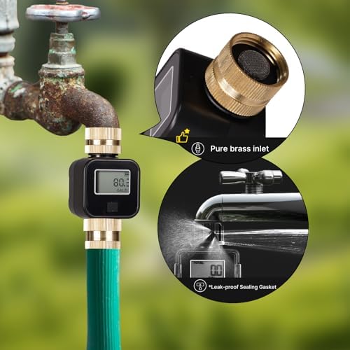 MOES Water Flow Meter, Measure Gallon/Liter Consumption and Flow Rate - Image 3