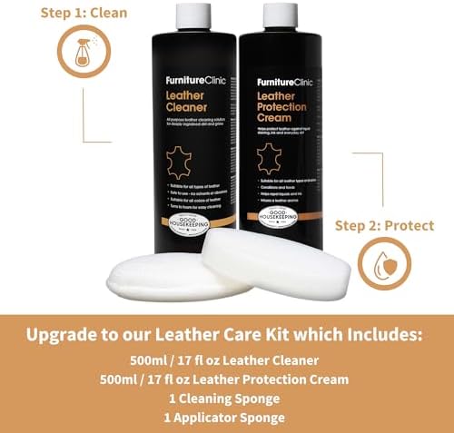 Furniture Clinic Leather Protection Cream, Conditioner, 2-in-1 Formula - Image 6