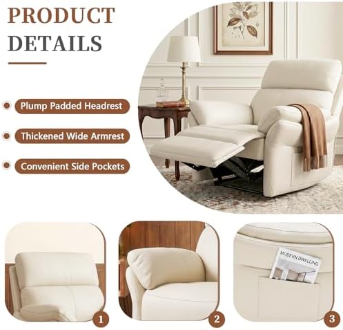 AIRSKY Genuine Leather Recliner Chair - Image 5