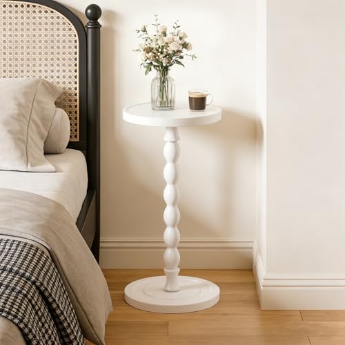 Small Round Side Table, Rubberwood‌ Drink Table - Image 6
