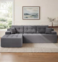 Hobestluk Boneless Couches Modular Sectional Sofa L-Shape Oversized Chaise by YourHomeDeservesMore