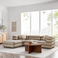 Modway Jubilee Performance Velvet 4 Piece Sectional Sofa by Modway