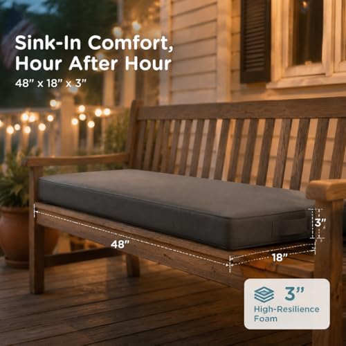 Codi Outdoor Bench Cushion for Patio Furniture - Image 2
