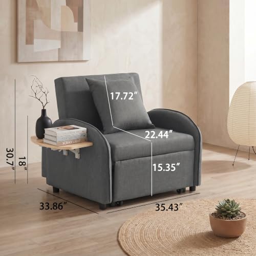 Single Sleeper Sofa Chair Bed - Image 2