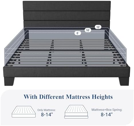 Allewie Cal King Size Platform Bed Frame - Image 7