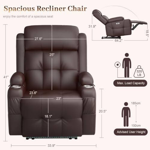 Reclining Loveseat Sofa, RV Loveseat Recliner Wall Hugger Couch, Home Theater - Image 2