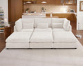 115" Oversize Chenille Modular Sectional Sofa Couches by CHICHOUSE