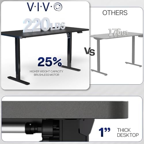 VIVO Black 71 x 30 in Standing Desk, DESK-KIT-1W7B - Image 5