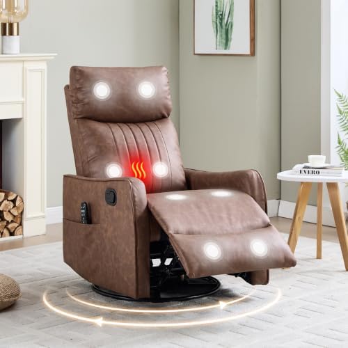 Manual Swivel Rocker Recliner Chair by EZZUP
