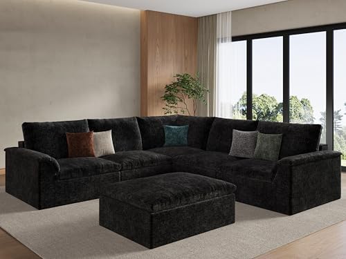 EASE MOOSE Modular Sectional Sofa, Boneless Couches by EASEMOOSE