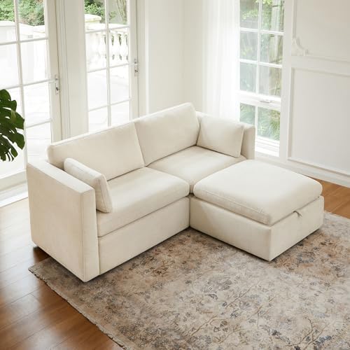 CHITA 78" Modular Sectional Sofa, 3 Seat Modular Couch by Unknown