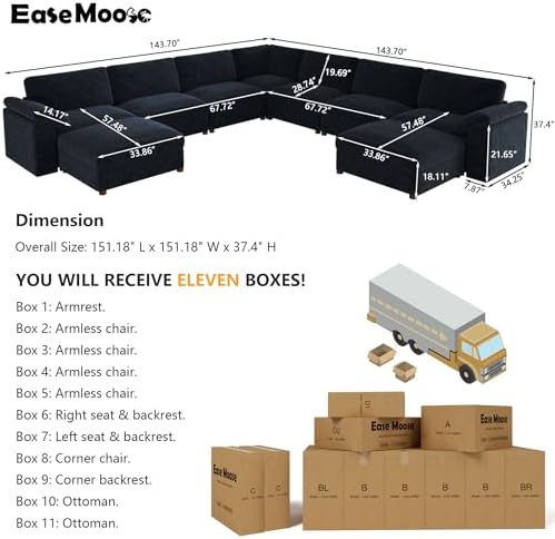 EASE MOOSE Oversized Modular Sectional Sofa - Image 2