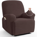 TAOCOCO Stretch Recliner Chair Covers 4 Piece, Dark Coffee by TAOCOCO