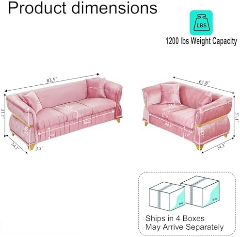 KEIKI 2-Piece Luxury Chesterfield Sofa Set - Image 2