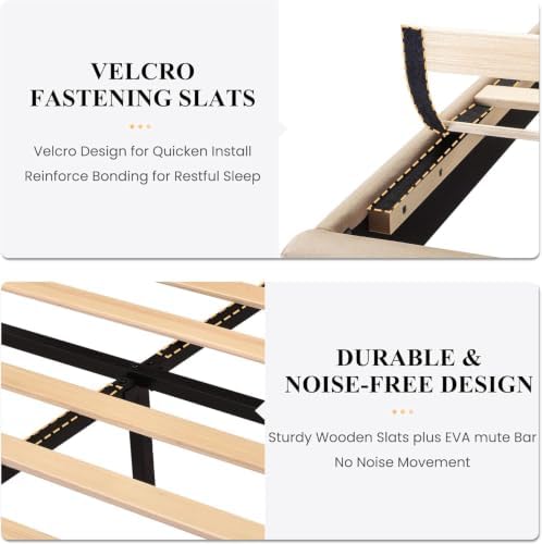 SHA CERLIN Cal King Platform Bed Frame - Image 6