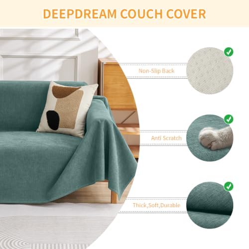 Deep Dream Cat-Scratch Resistant Couch Cover, Waterproof Sofa Cover - Image 3