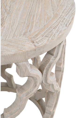 Starlight Canyon Home Gray End Table, Reclaimed Elm Wood - Image 6